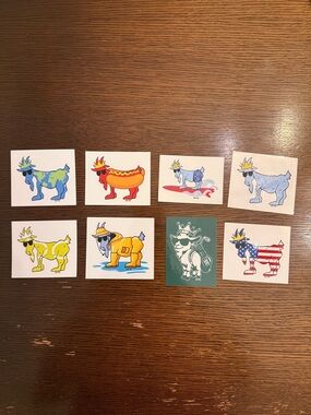 GOAT USA STICKER BUNDLE - set of 8!